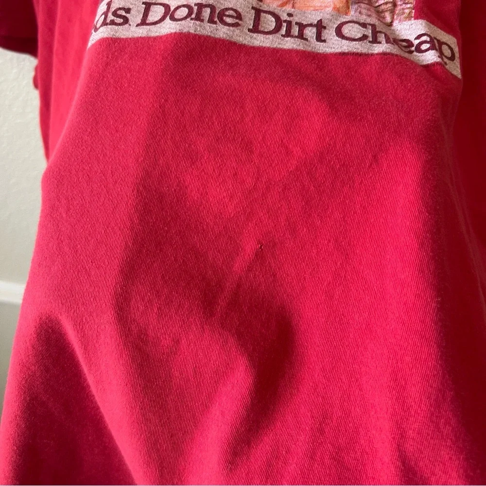 CHASER Vintage Y2K AC/DC Dirty Deeds Graphic T-Shirt Mens Large Made in USA Red